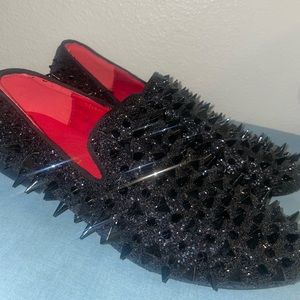 Spiked dress shoes slip on
